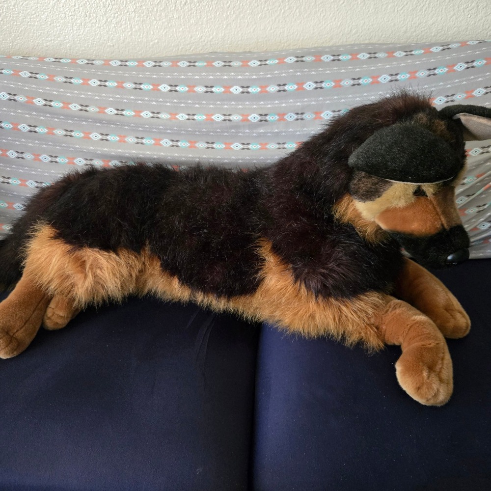 Douglas Cuddle Toy Major German Shepherd Plush Realistic Stuffed Animal Dog
